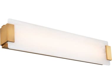 Modern Forms Quarry 28&quot; Wide 1-Light Aged Brass LED Vanity Light MOFWS60028AB