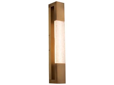 Modern Forms Ember 23" Tall 1-Light Aged Brass Crystal LED Wall Sconce MOFWS65023AB