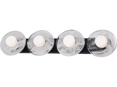 Modern Forms Fresco 4-Light Black Vanity Light MOFWS66534BK
