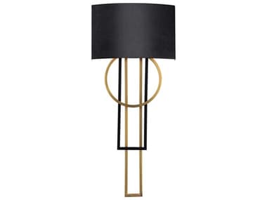 Modern Forms Sartre 1-Light Black Aged Brass Glass Wall Sconce MOFWS80332BKAB