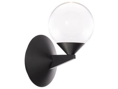 Modern Forms Double Bubble 7" Tall 1-Light Black Crystal LED Wall Sconce MOFWS82006BK