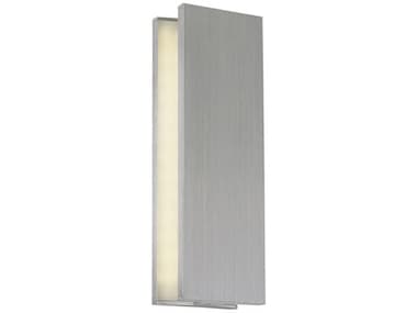Modern Forms I-beam 14" Tall 1-Light Brushed Aluminum Gray Glass LED Wall Sconce MOFWS94614AL