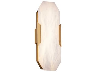 Modern Forms Toulouse 18" Tall 1-Light Aged Brass Glass LED Wall Sconce MOFWS98318AB