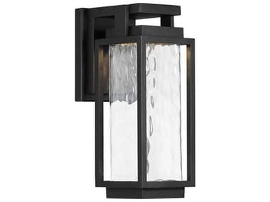 Modern Forms Two If By Sea 1 - Light 12'' High Outdoor Wall Light MOFWSW41912BK