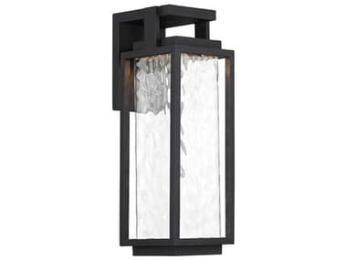 Modern Forms Two If By Sea Black 1-light 18'' High Outdoor Wall Light MOFWSW41918BK