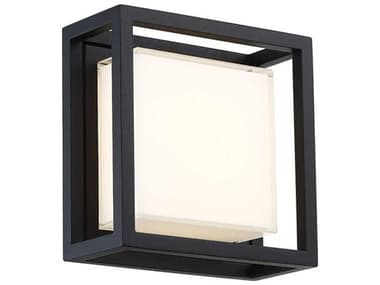 Modern Forms Framed 1 - Light 8'' Outdoor Wall Light MOFWSW73608BK
