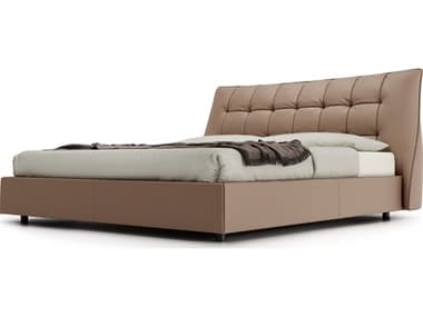 Modloft Renwick Warmed Cognac Eco King Platform Bed MOL5807KCOG
