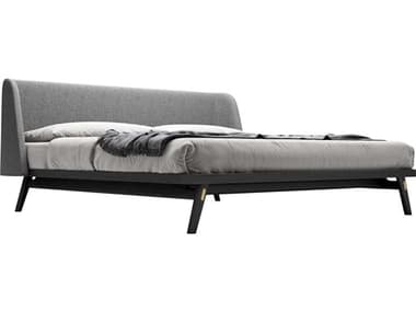 Modloft Haru Black Oak Queen Platform Bed MOLDESKA014637QBLK