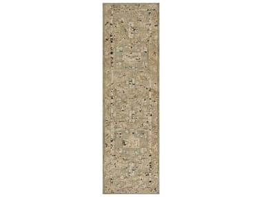 Momeni Nirvana Bordered Runner Area Rug MONIRVANIR2BLU2380