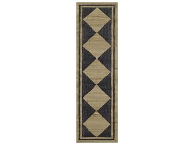 Momeni Orchard Geometric Runner Area Rug MOORCHAORC5BLKRUN