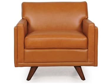 Moroni Milo 33" Tan Leather Accent Chair MOR36101BS1961