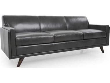 Luxecor Urbane Charcoal Black Leather Sofa LXCURB32485