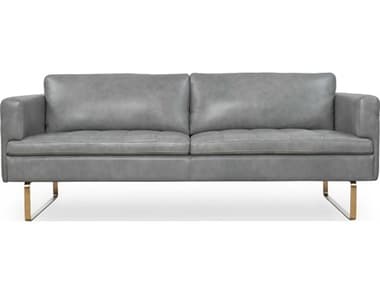 Moroni Frensen Grey Leather Sofa MOR36503BS1173