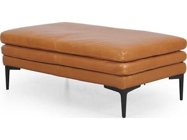 Luxecor Urbane Full Leather Bench Ottoman in Tan LXCURB32496