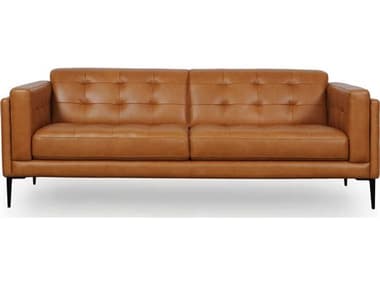 Moroni Murray 81" Tan Leather Upholstered Sofa MOR44003BS1961