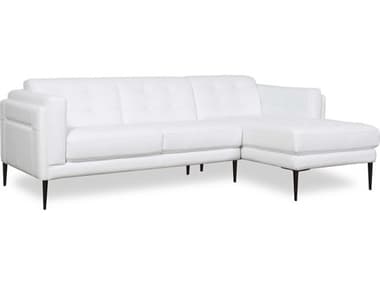 Moroni Murray 76&quot; Wide Leather Upholstered Sectional Sofa MOR440SCBS1641