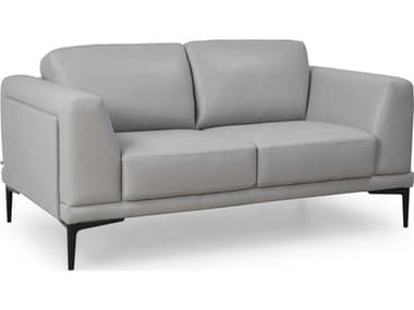 Moroni Kerman Light Grey Leather Loveseat MOR57802B1192