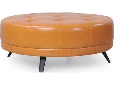 Moroni Tan Leather Ottoman MOR58140D1857