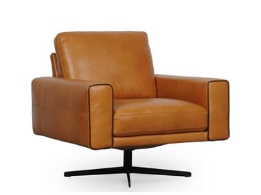 Moroni Colette Swivel 35" Tan Leather Accent Chair MOR59306B1857
