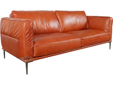 Moroni Bartz Cognac Brown Leather Sofa MOR59703C2280