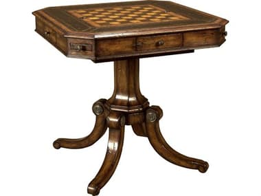 Maitland Smith 34" Brown Chess Game Table MS810031