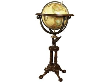 Maitland Smith Aged Regency / Pewter / Brass Eagle World Globe MS810513