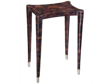 Maitland Smith Stiletto Rectangular Brown Crackled Penshell End Table MS810530