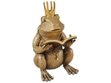 Maitland Smith Antique Cast Brass King Frog Sculpture MS823410