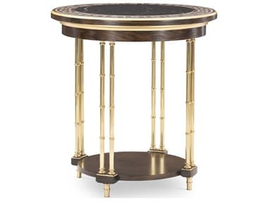 Maitland Smith Round Marble End Table MS834036