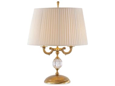 Maitland Smith Aged Brass with Crystal Insert Table Lamp MS835417