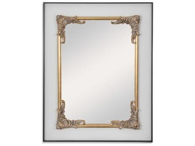 Maitland Smith Gold Leaf Gold 40''W x 52''H Rectangular Wall Mirror MS835428
