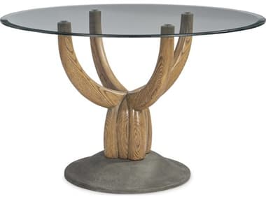 Maitland Smith Baobab Round Glass Dining Table MS843830
