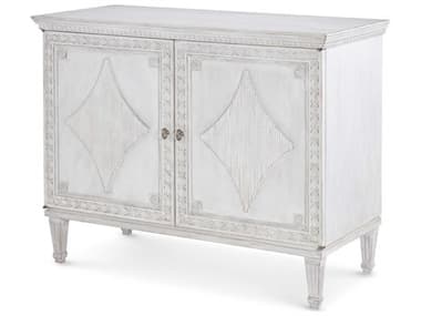 Maitland Smith White Mahogany Wood Accent Chest MS847230