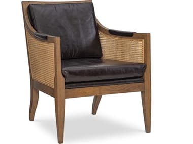 Maitland Smith Hazel Brown Leather Accent Chair MS847643