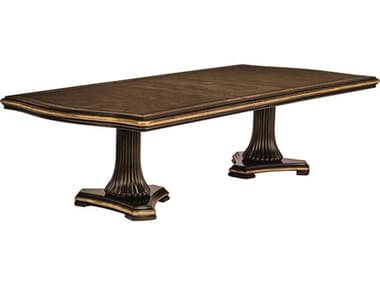 Maitland Smith Grand Traditions 124" Rectangular Wood Bombay Dining Table MS880121