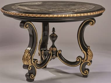 Maitland Smith Grand Traditions 50" Round Marble Bombay Center Table MS880124
