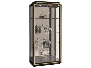Maitland Smith 40'' Wide Oak Wood Lyric Display Cabinet MS880209