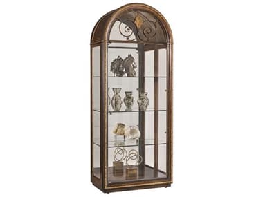 Maitland Smith Aria 39'' Wide Mahogany Wood Aria Display Cabinet MS880309