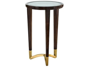 Maitland Smith Round Glass Lyric End Table MS880330