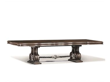 Maitland Smith Piazza San Marco 124" Rectangular Wood Old World Orleans Versailles Dining Table MS880421