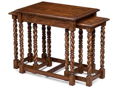 Maitland Smith Serpentine 26" Rectangular Wood End Table MS890409