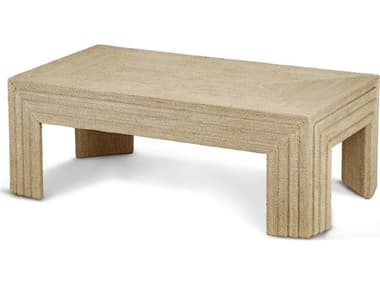 Maitland Smith Abaca 52" Rectangular Natural Cocktail Table MS890602
