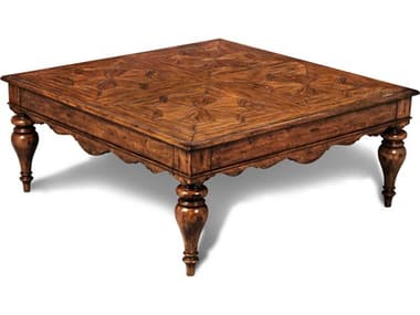 Maitland Smith Dolly 48" Rectangular Wood Cocktail Table MS890606