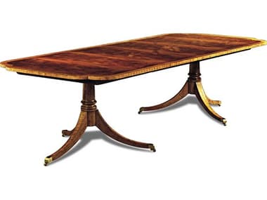 Maitland Smith Zephyr 76-118" Rectangular Wood Mahogany Dining Table MS890706