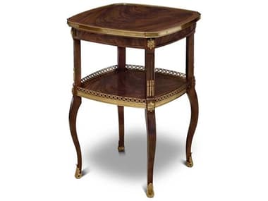 Maitland Smith Gallery 17" Square Wood Mahogany End Table MS891011
