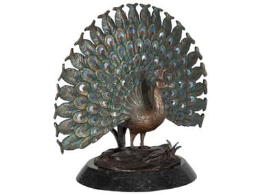 Maitland Smith Puffed Peacock Sculpture MS891819