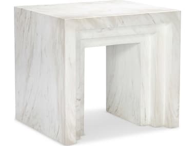 Maitland Smith Aries Rectangular Faux Marble End Table MSCJ838532M