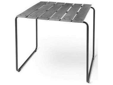 Mater Outdoor Ocean Concrete Green 27'' Recycled Plastic Square Dining Table MTO09312