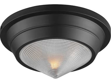 Maxim Lighting Hargreaves 1-Light Black Flush Mount MX10390PRBK