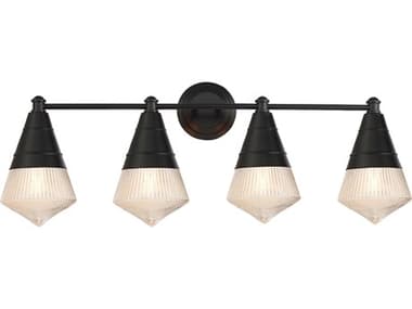 Maxim Lighting Hargreaves 4-Light Black Vanity Light MX10394PRBK